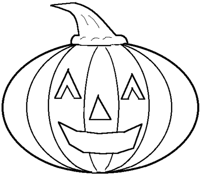 Coloriage Citrouille - Halloween citrouille à imprimer