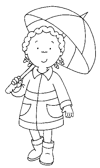 Coloriage Clementine Aime Explorer La Nature - Caillou à imprimer