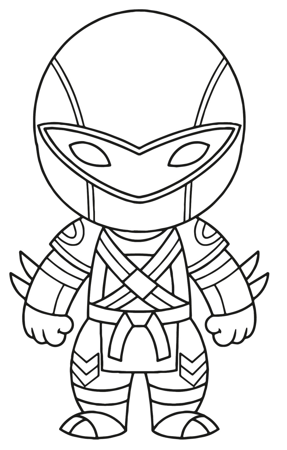 Coloriage Cloaked Star - Fortnite à imprimer