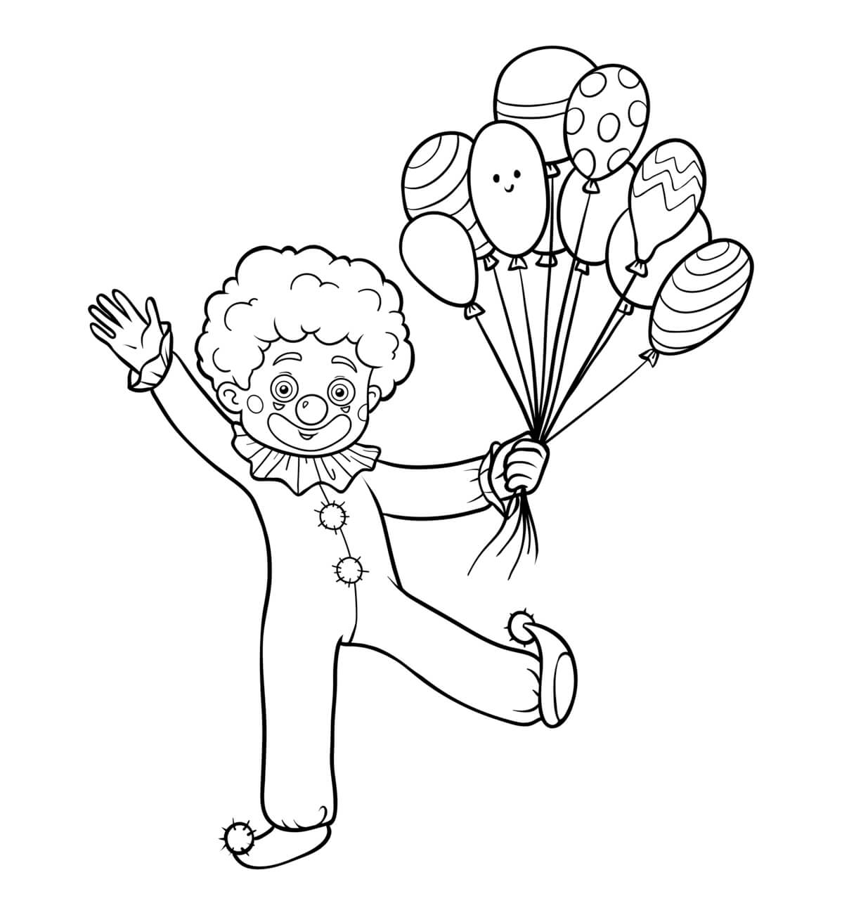 Coloriage Clown Maternelle Facile Pour Enfants - Clown à imprimer