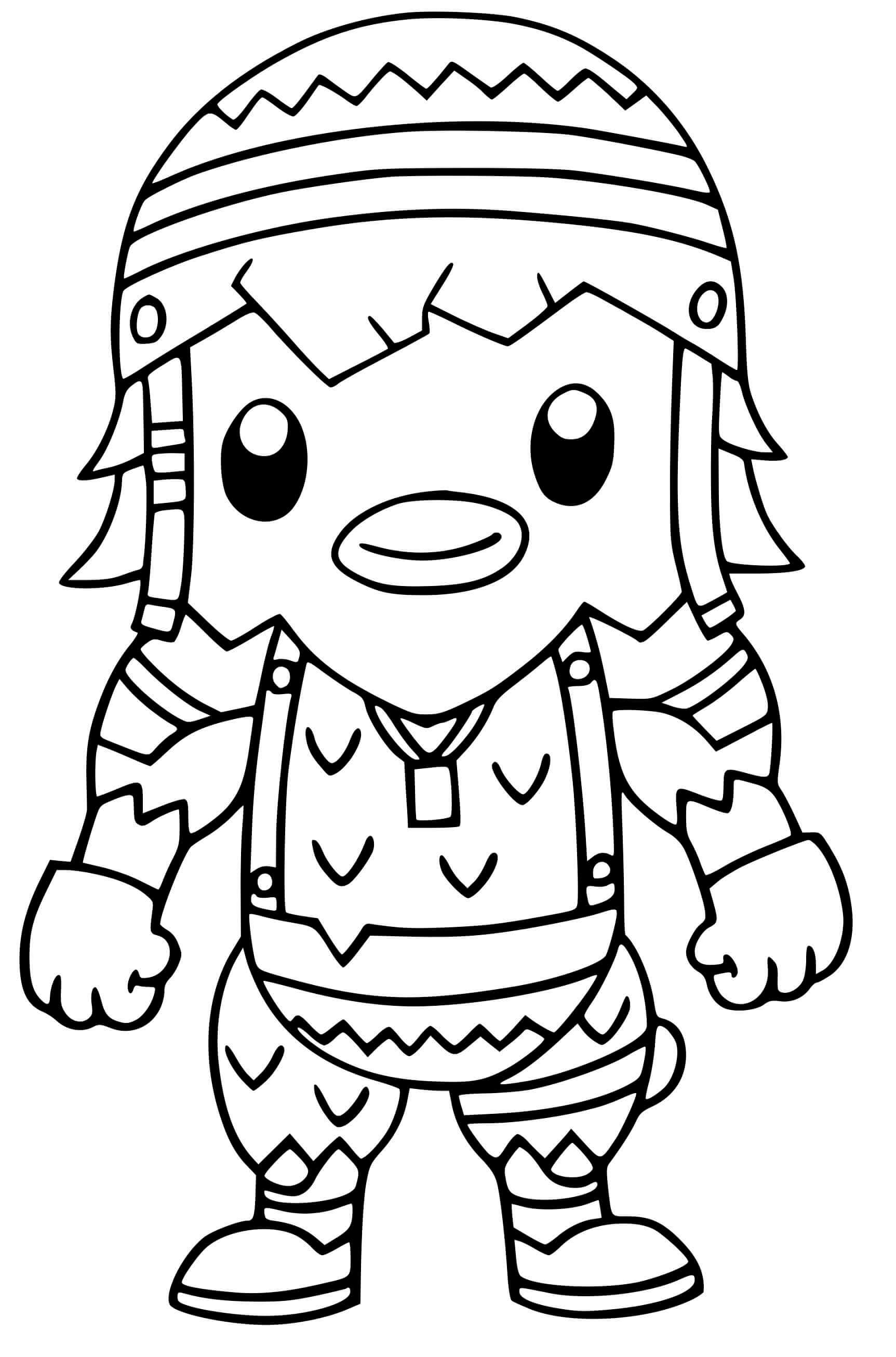 Coloriage Cluck Fortnite - Fortnite à imprimer