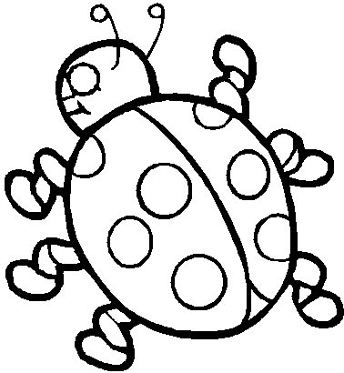 Coloriage Coccinelle Avec 6 Pattes - Coccinelle à imprimer