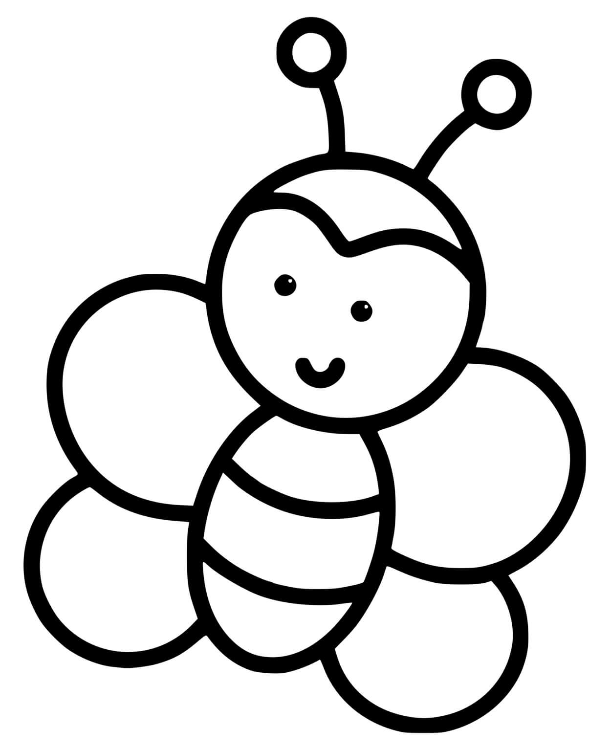 Coloriage Coccinelle Maternelle 2 Ans - Facile à imprimer