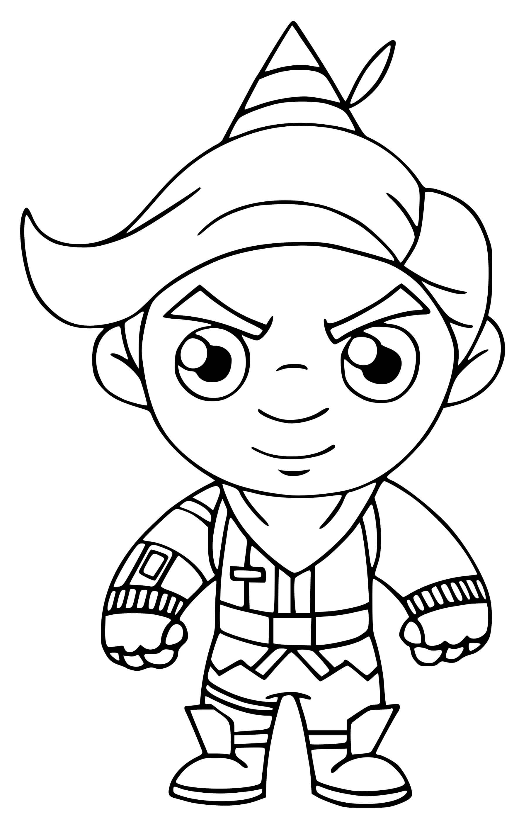 Coloriage Codename Elf - Fortnite à imprimer