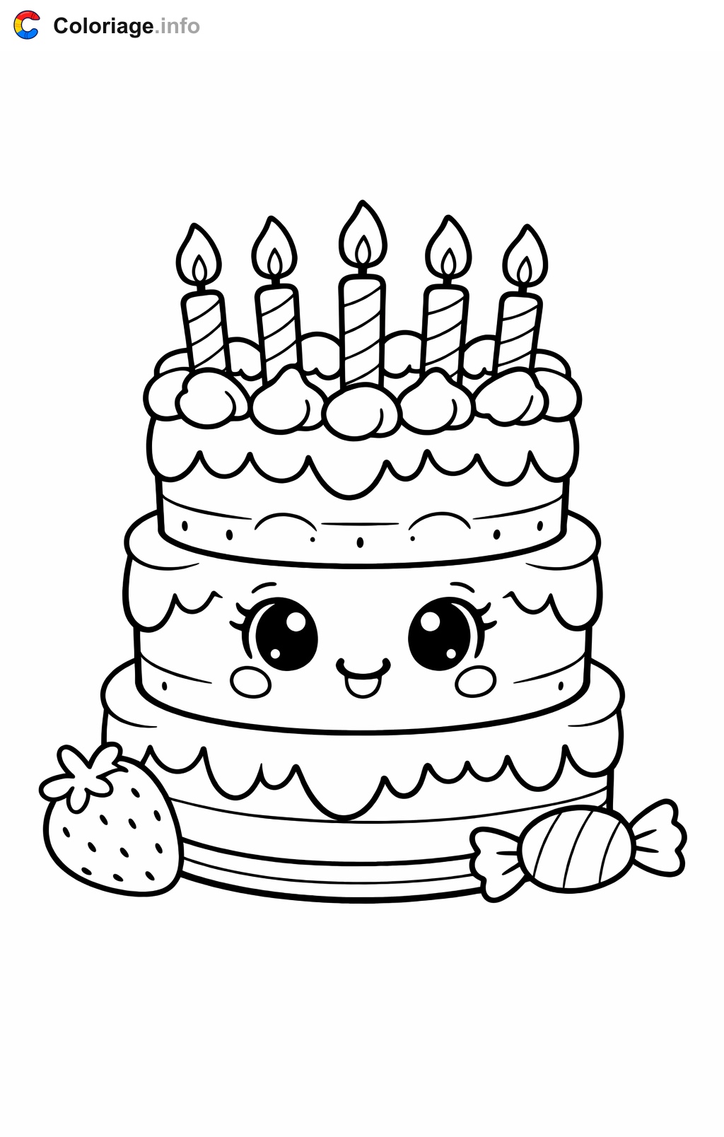 dibujos de tartas para colorear