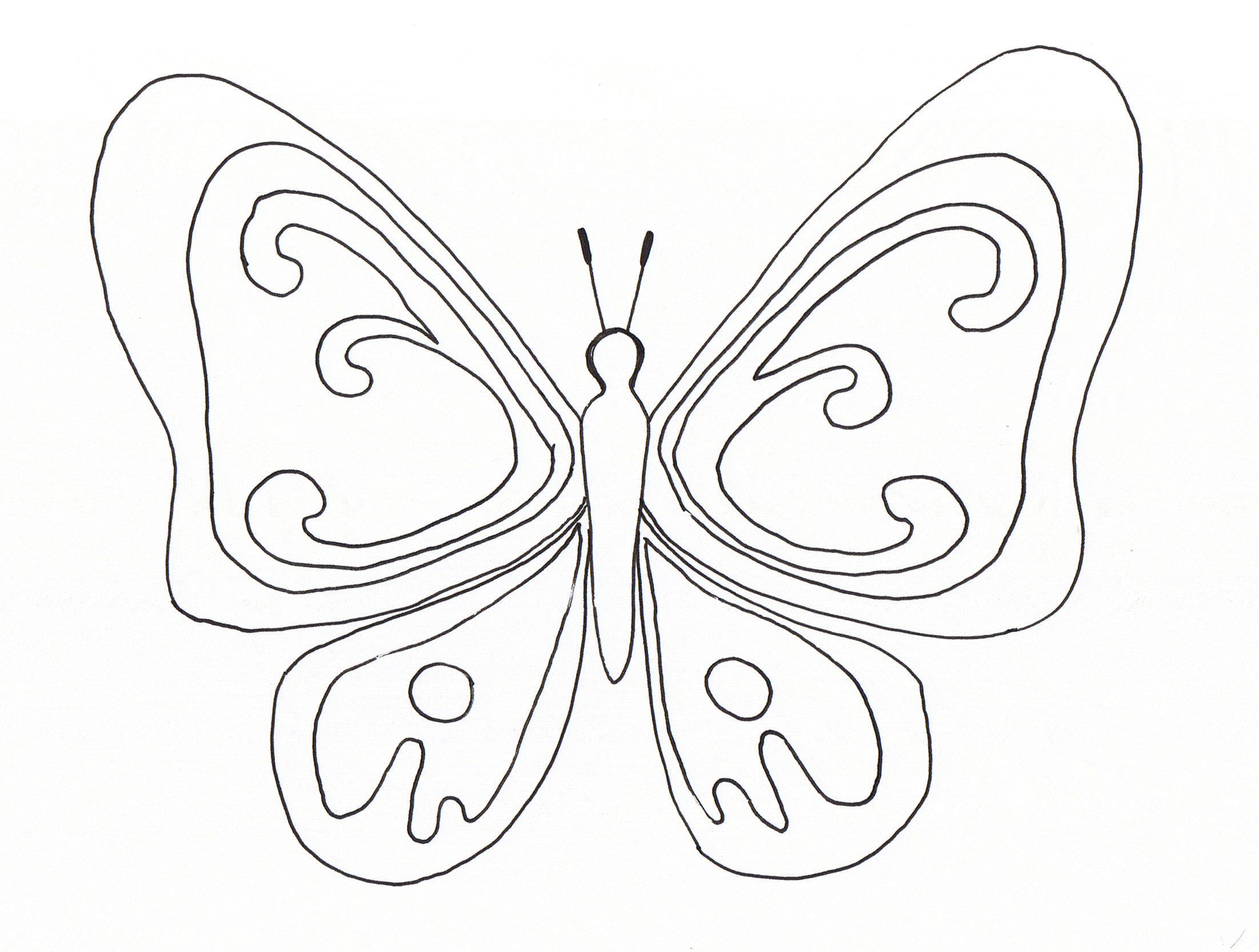 Coloriage Coloriage Papillon 1 - Papillon à imprimer