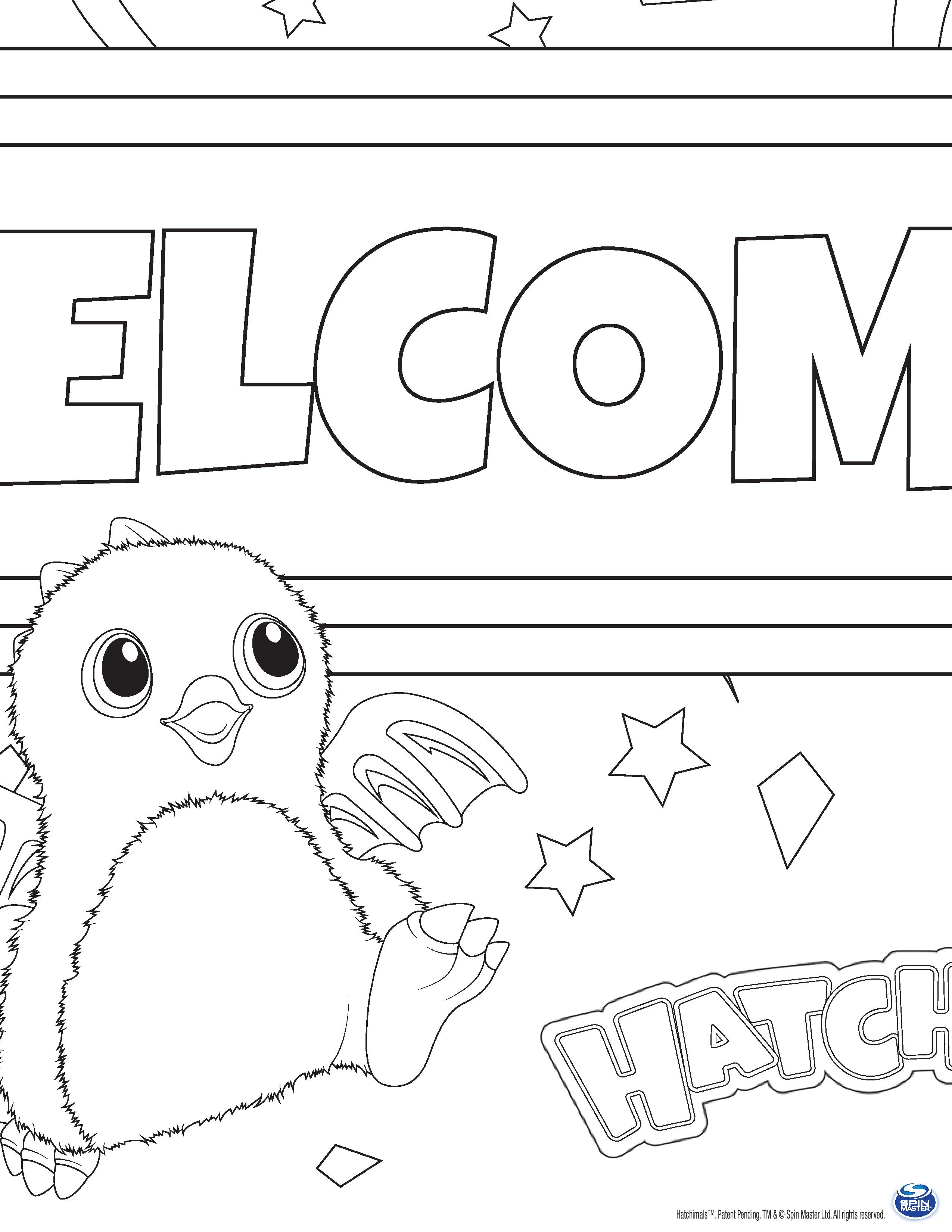 Coloriage Colorier Hatchy Hatchimals Jouet - Hatchimals à imprimer