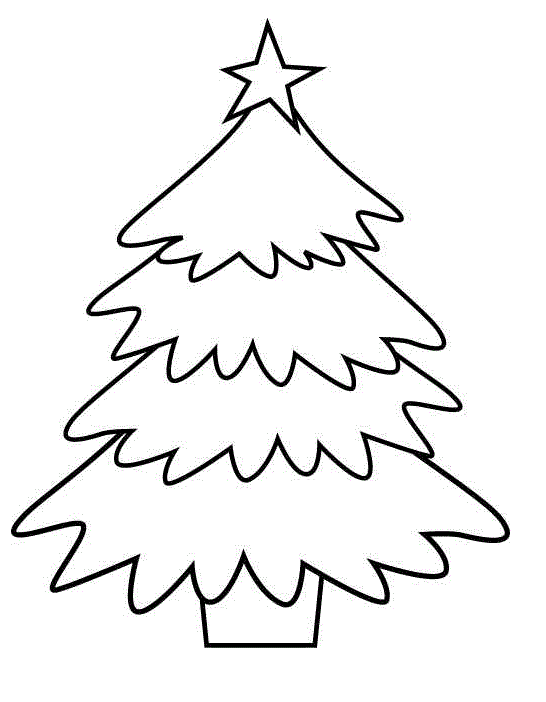 Coloriage Un sapin de Noël coloriez - Coloriez à imprimer