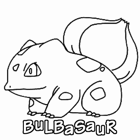 Coloriage Coloriez pokemon 001 bulbasaur - Coloriez à imprimer
