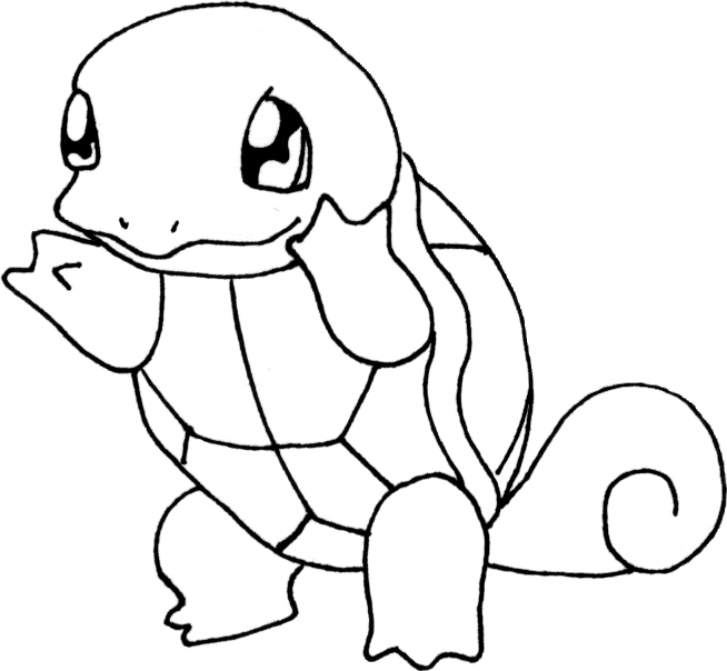 Coloriage Coloriez pokemon 007 squirtle - Coloriez à imprimer