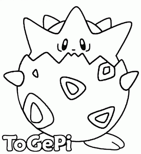 Coloriage Coloriez pokemon 175 togepi - Coloriez à imprimer