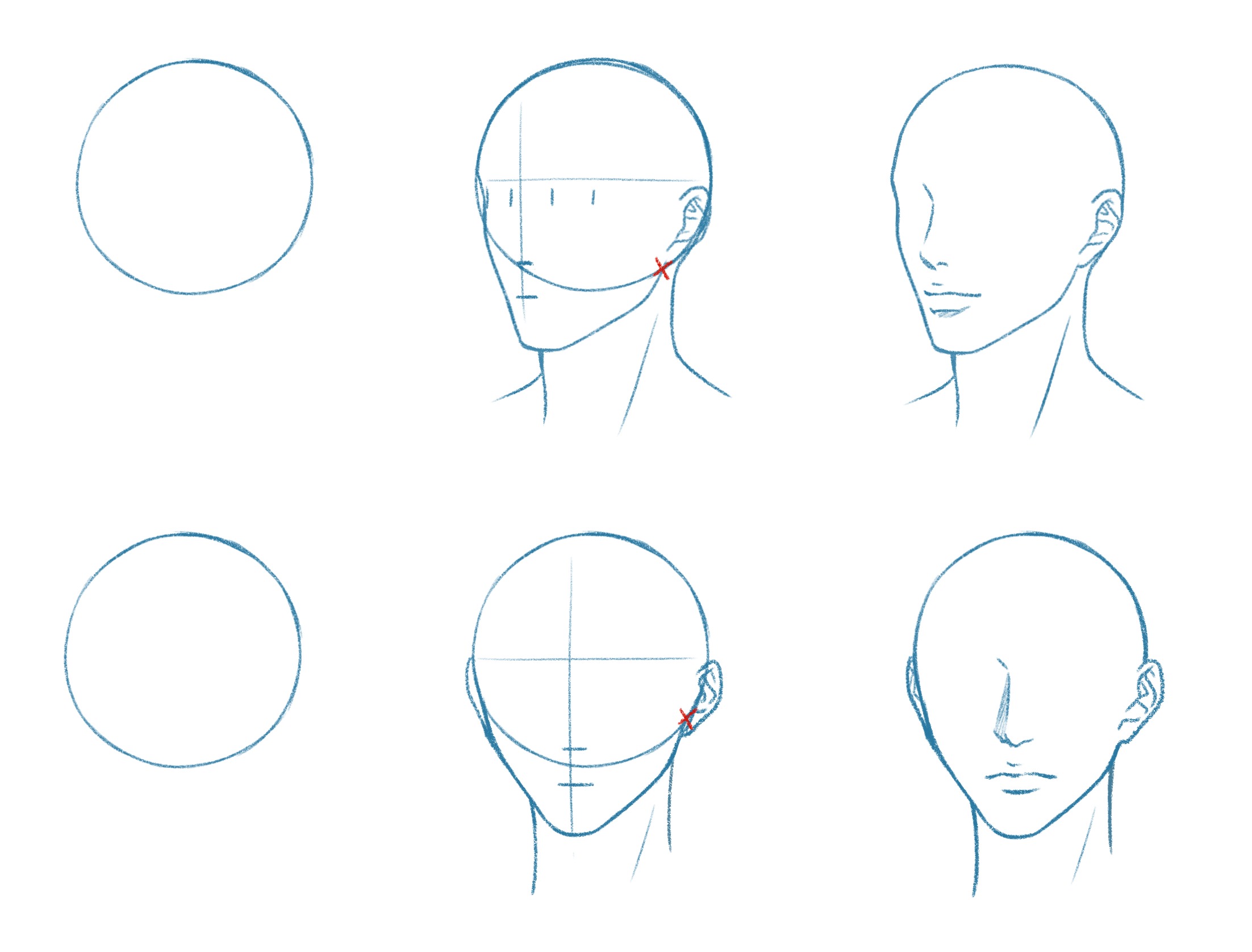 Coloriage Comment Dessiner Un Visage - Comment dessiner à imprimer