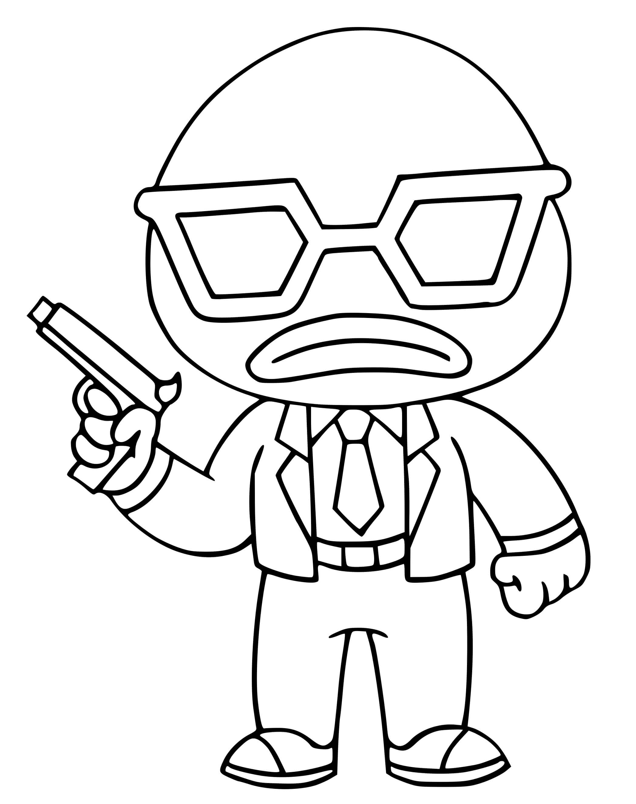 Coloriage Contract Giller - Fortnite à imprimer