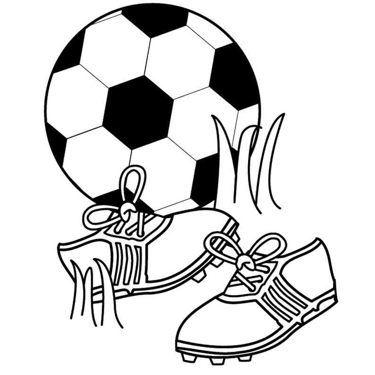 Coloriage Ballon FIFA Coupe du Monde 2010 - Foot à imprimer