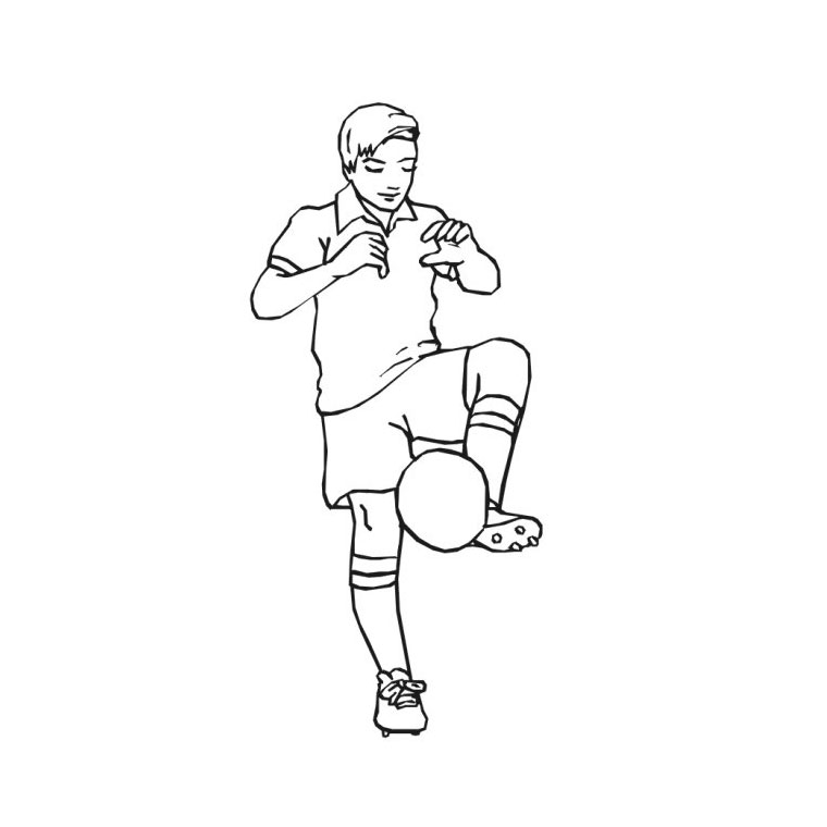 Coloriage Coupe du Monde FIFA 2014 au Brésil - Foot à imprimer