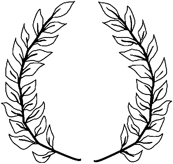 Coloriage Couronne De Laurier - Couronne à imprimer