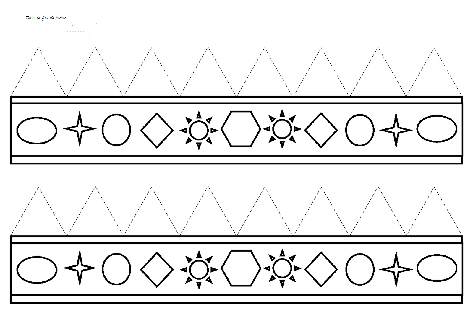 Coloriage Couronne Des Rois Petit Maternelle - Galette des rois à imprimer