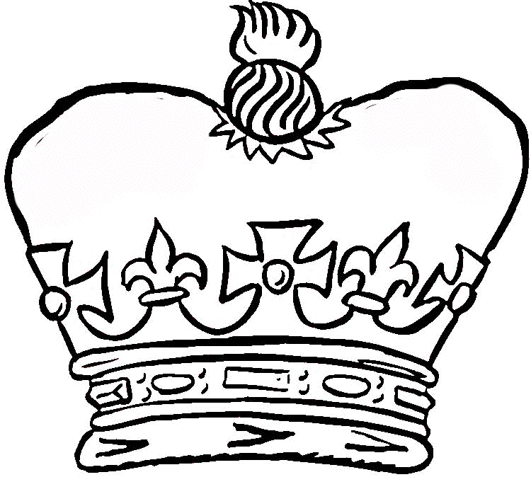 Coloriage Couronne Du Roi - Galette des rois à imprimer