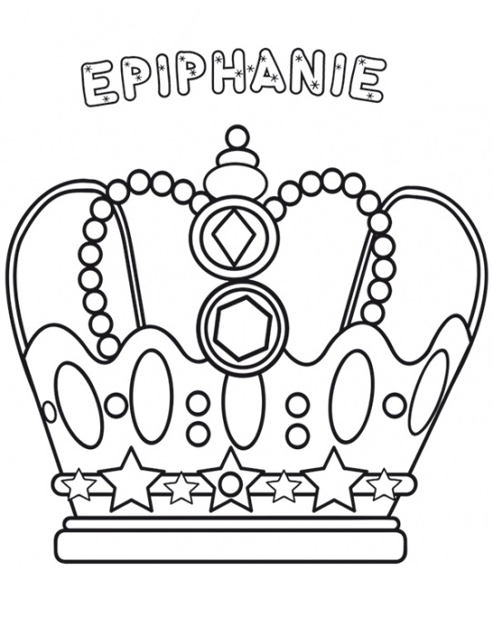 Coloriage Couronne Epiphanie - Couronne à imprimer