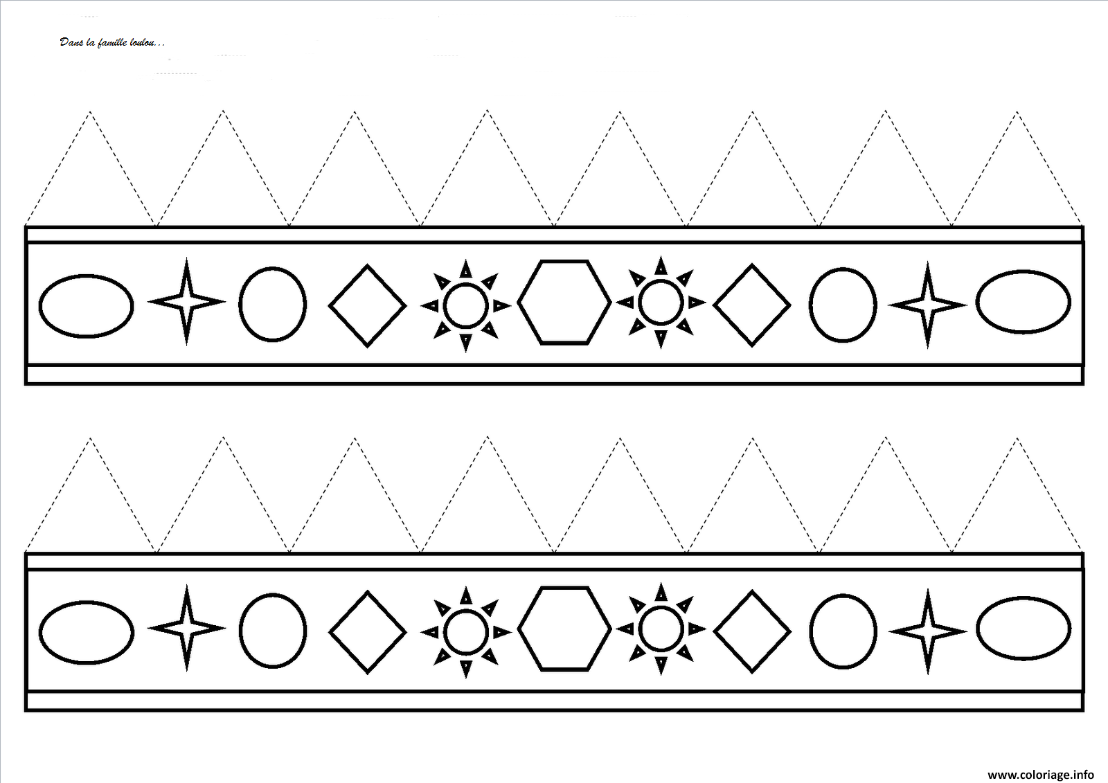 Coloriage Couronne Ps Petit Maternelle - Couronne à imprimer