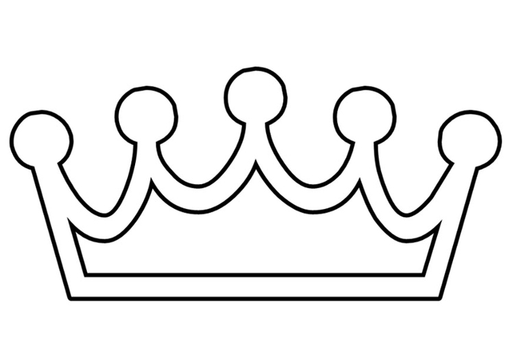Coloriage Couronne maternelle simple - Couronne à imprimer