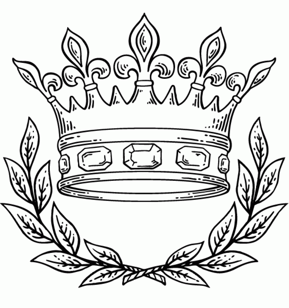 Coloriage Couronne Temps Des Romains - Couronne à imprimer