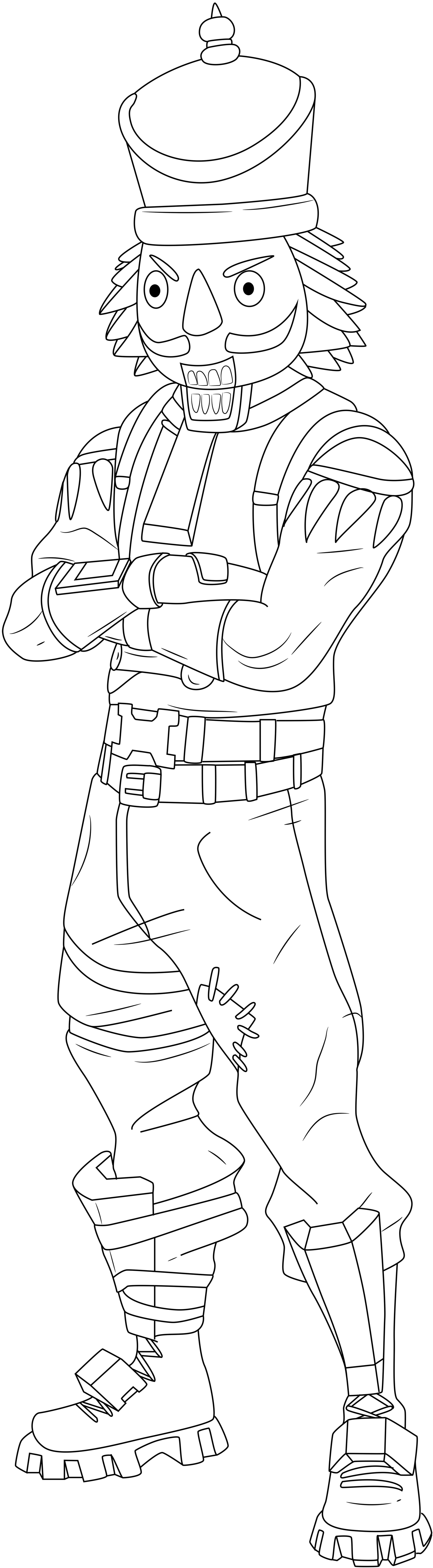 Coloriage Crackshot Fortnite Skin Hd - Fortnite à imprimer