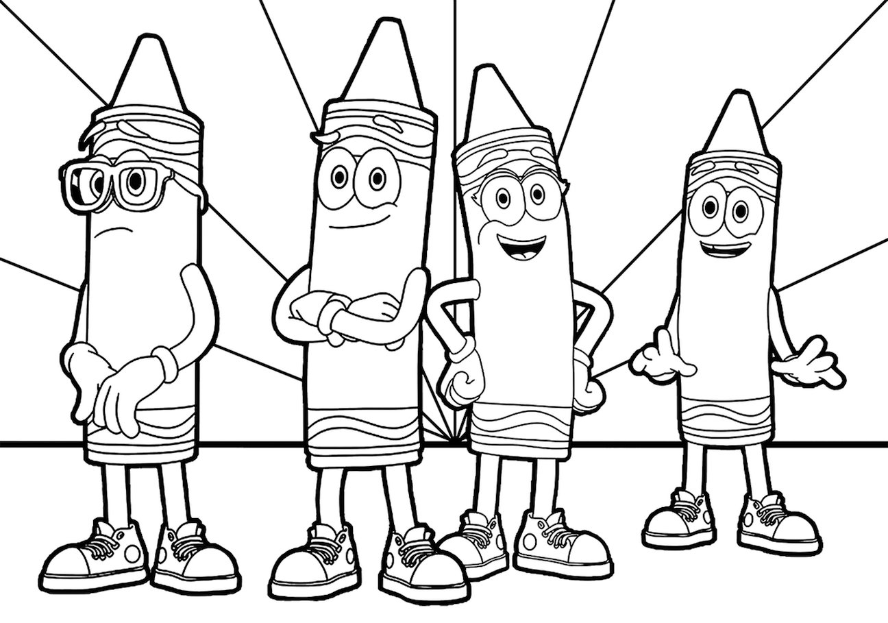 Coloriage Crayola Crayons - Crayola à imprimer