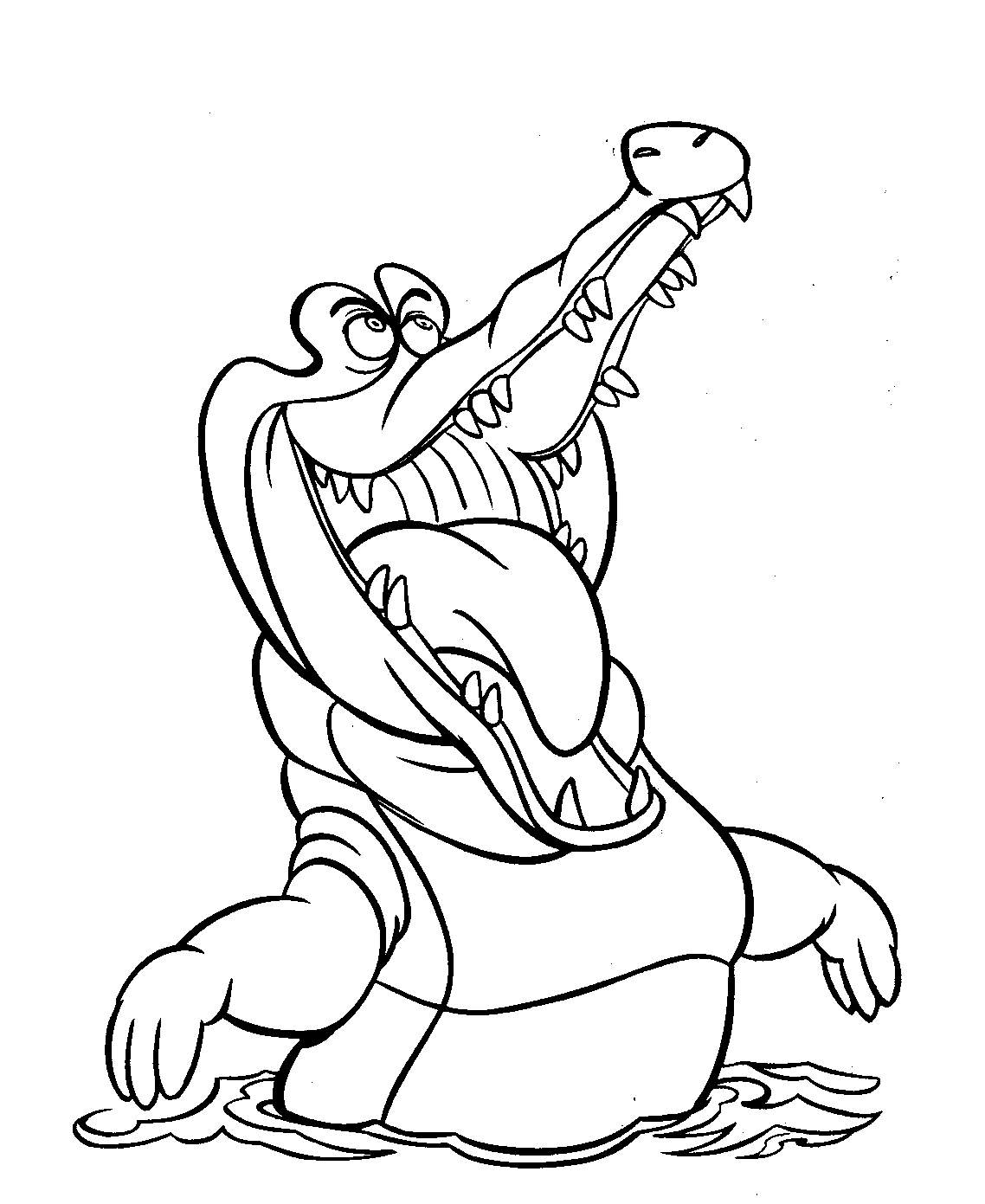 Coloriage Crocodile Peter Pan Disney Enfants - Crocodile à imprimer