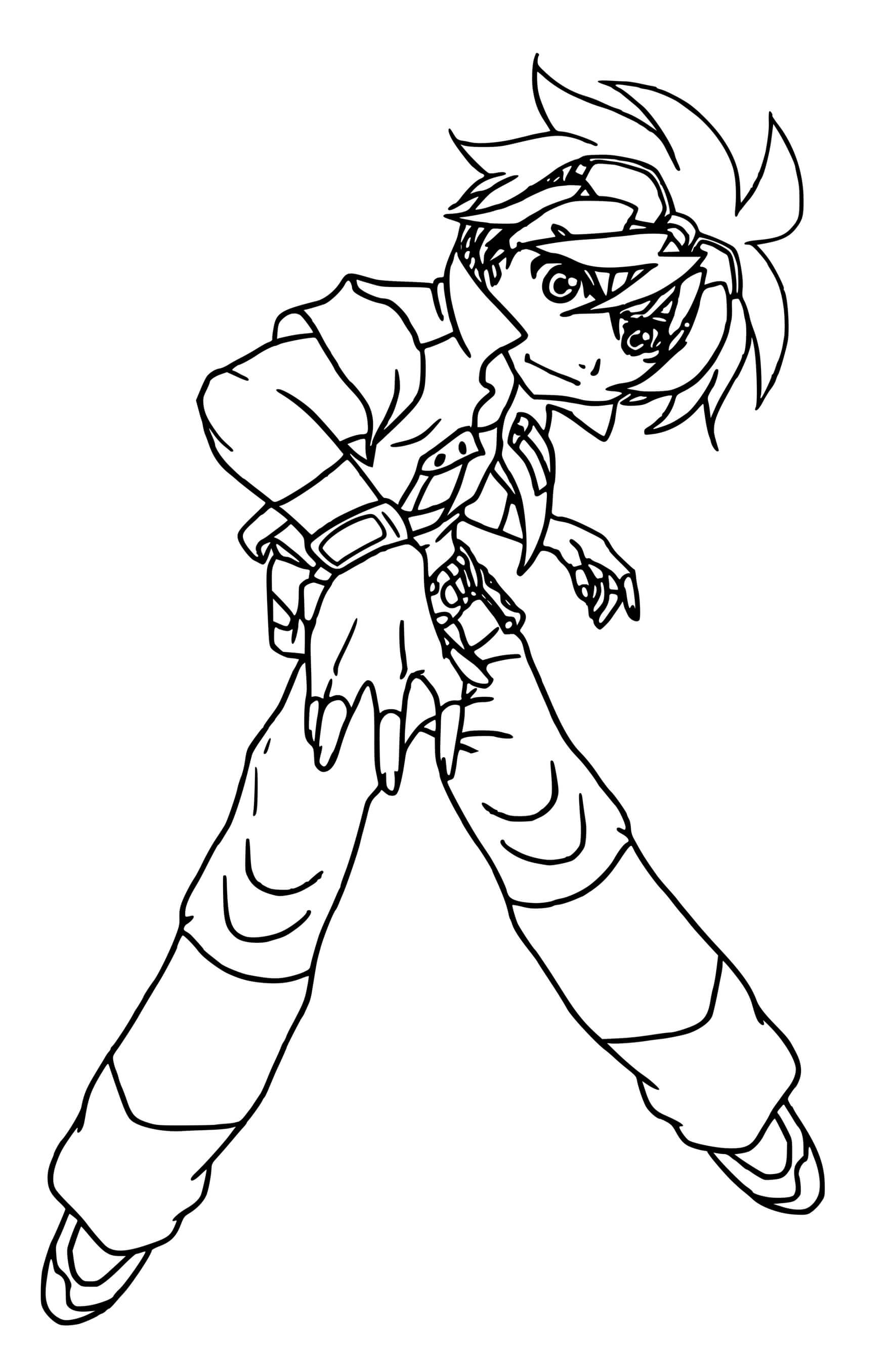 Coloriage Daniel Danma Kuso - Bakugan à imprimer