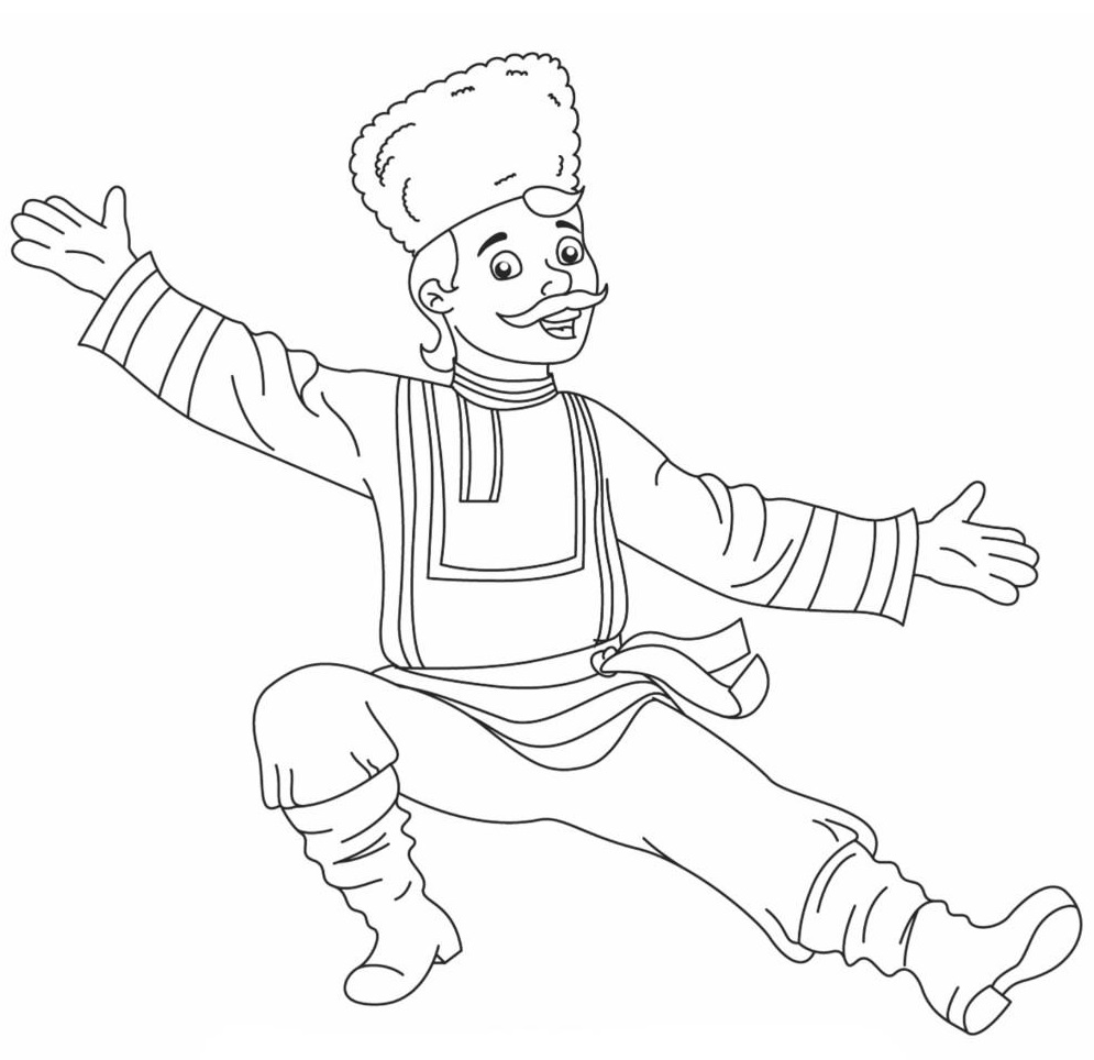 Coloriage Danseur Homme - Danseuse à imprimer