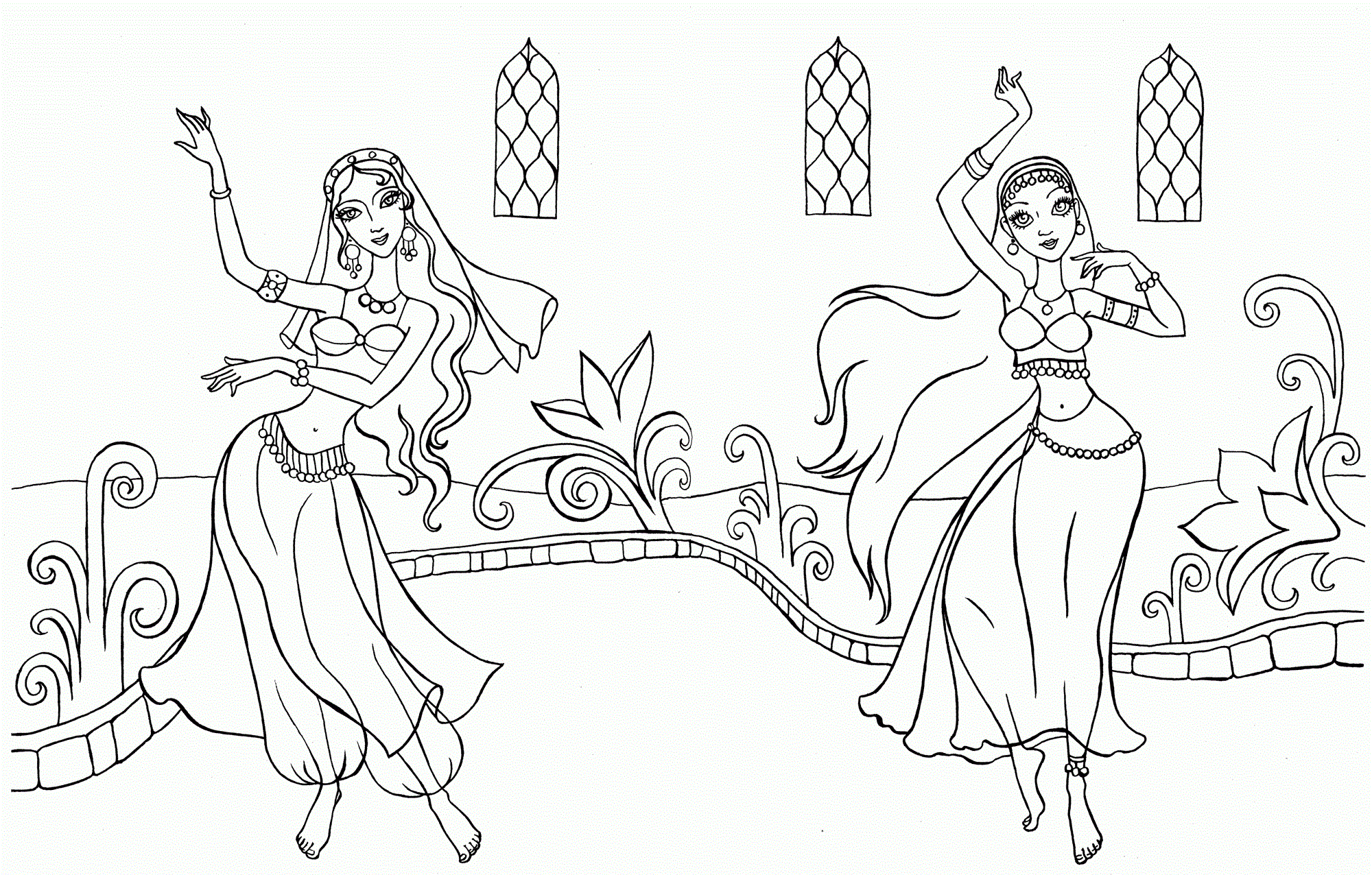 Coloriage Danseuse