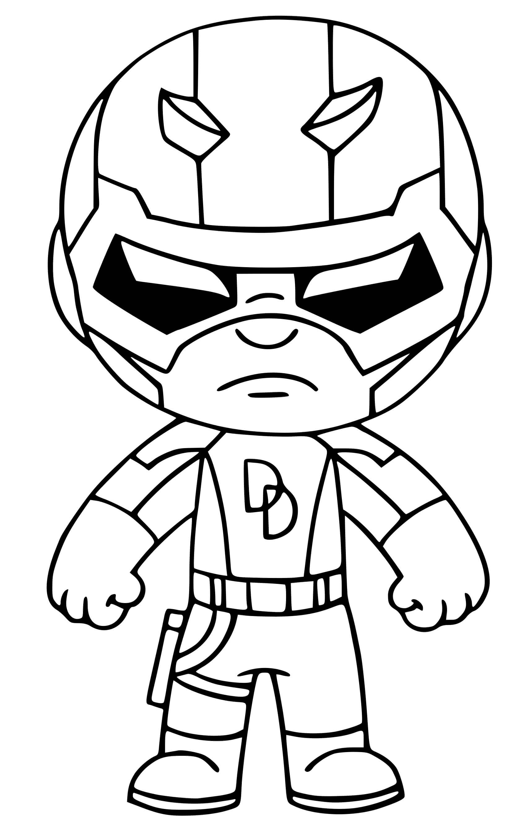 Coloriage Daredevil Fortnite Marvel Heroes - Fortnite à imprimer