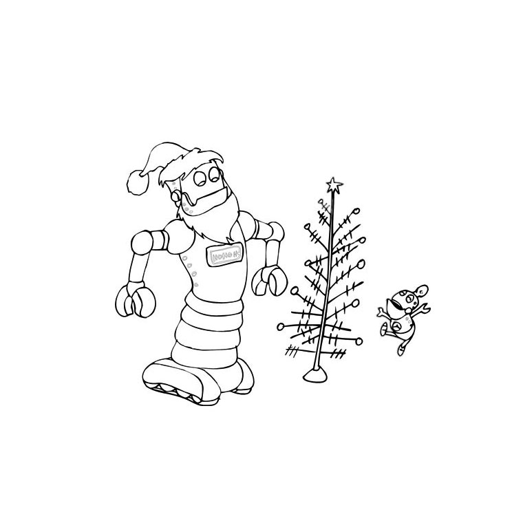 Coloriage De Noël Magique - Noël à imprimer