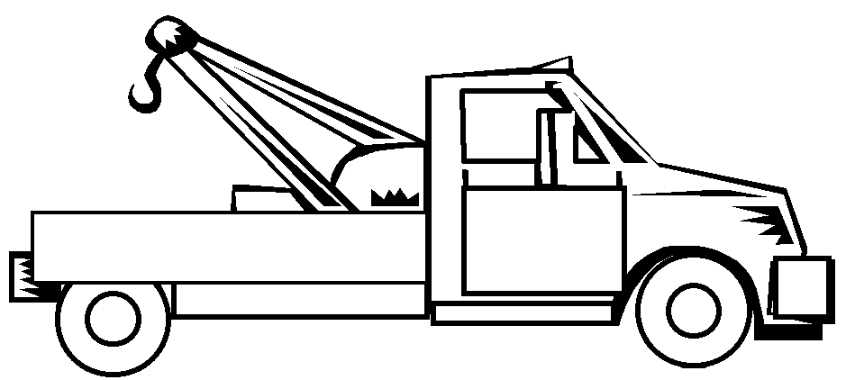 Coloriage Depanneuse - Camion à imprimer