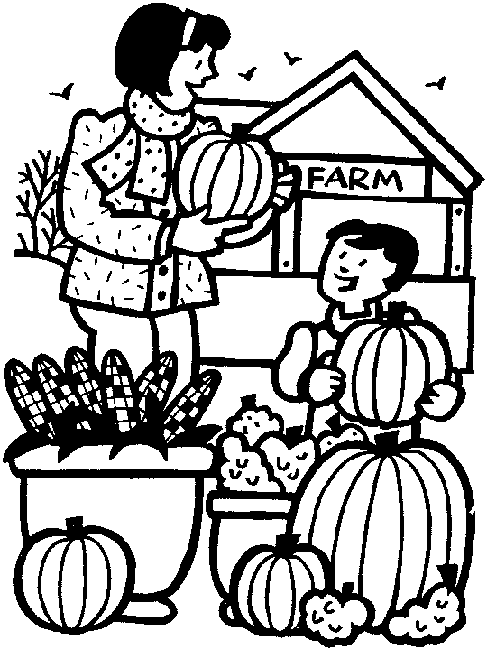 Coloriage Des Citrouilles De La Ferme - Halloween citrouille à imprimer