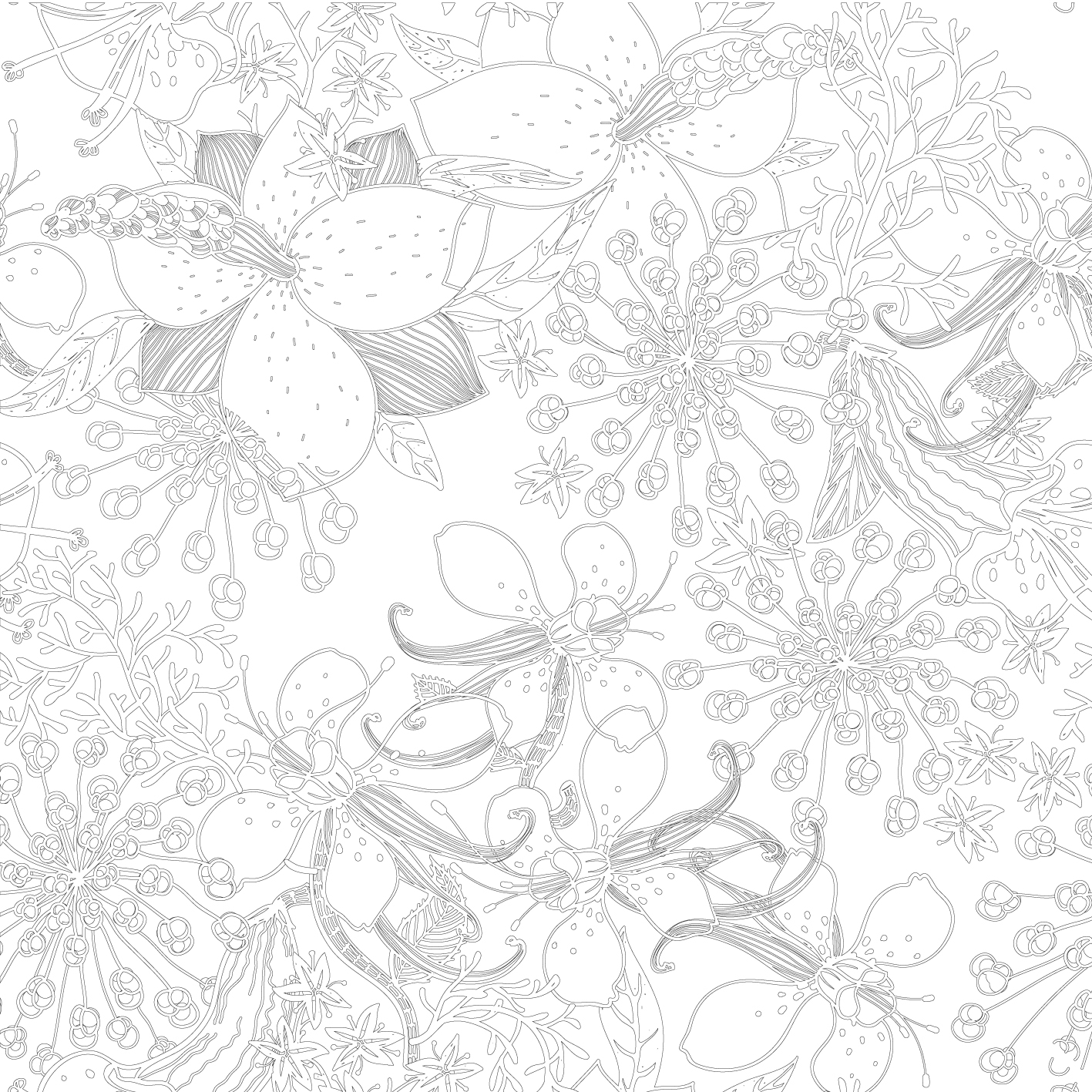 Coloriage Composition symétrique zen pour adulte - Adulte à imprimer
