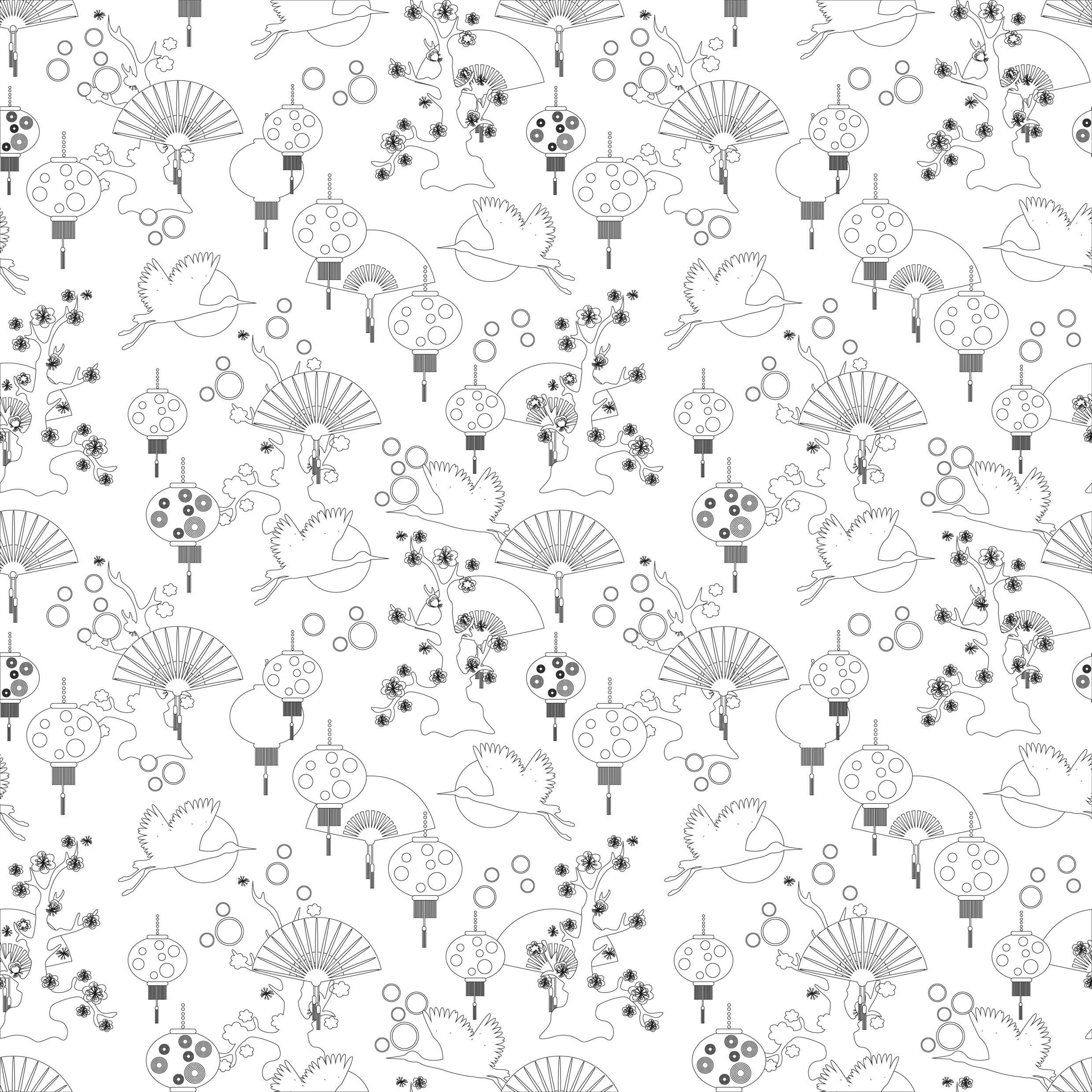 Coloriage Motifs floraux zen relaxants - Adulte à imprimer