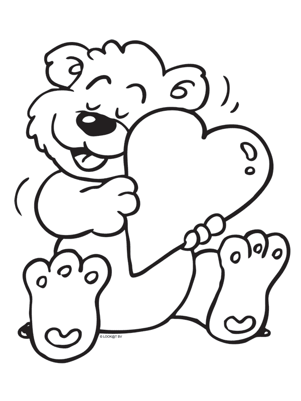Coloriage Dessin Amour 10 - Amour coeur à imprimer