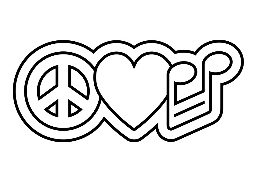 Coloriage Cœur enlacé avec motifs délicats et floral - Amour coeur à imprimer