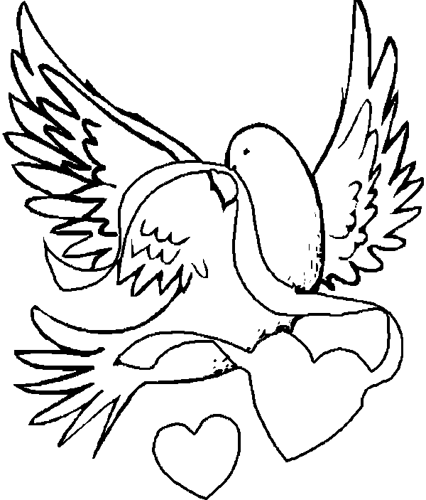 Coloriage Dessin Amour 16 - Amour coeur à imprimer