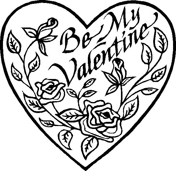 Coloriage Dessin Amour 18 - Amour coeur à imprimer
