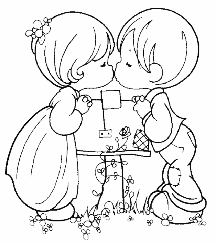 Coloriage Dessin Amour 4 - Amour coeur à imprimer
