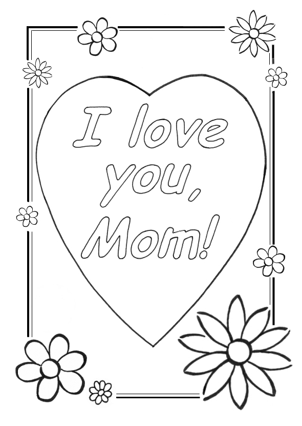 Coloriage Cœur entrelacé avec motifs floraux délicats - Amour coeur à imprimer