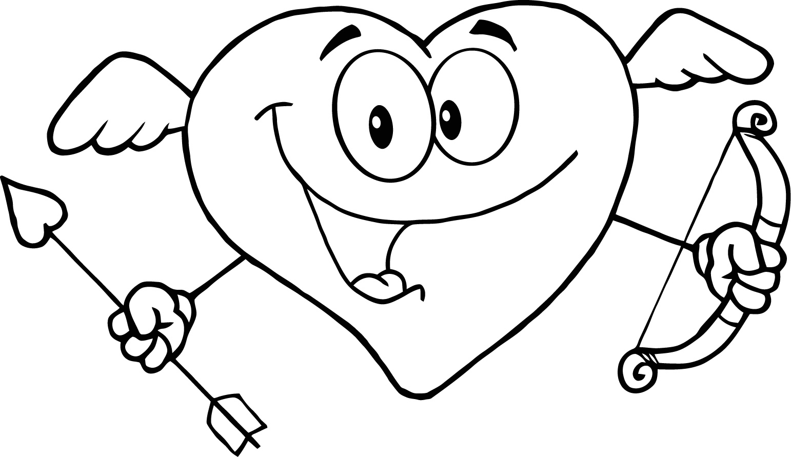 Coloriage Cœur enlacé avec motifs délicats - Amour coeur à imprimer