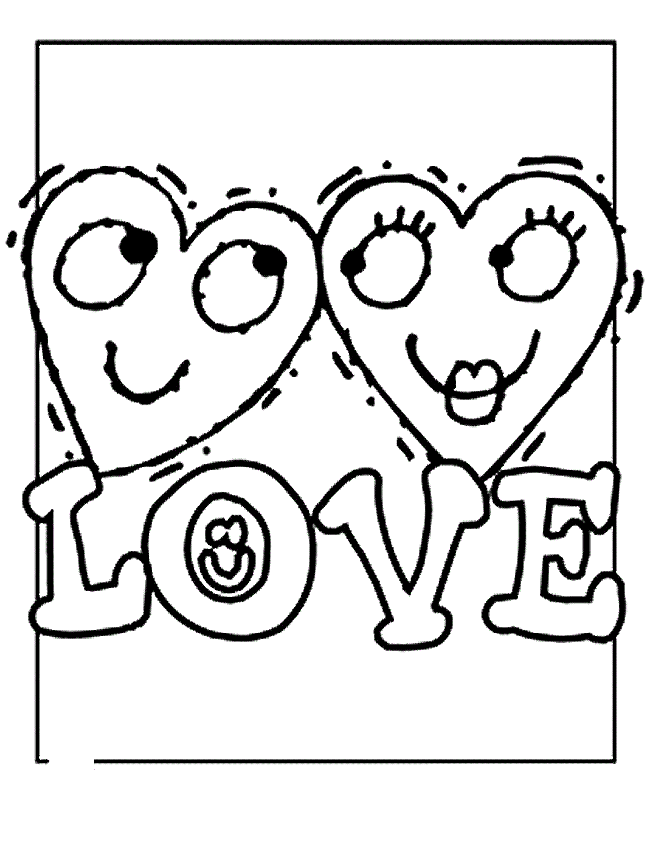 Coloriage Cœur orné de fleurs et papillons - Amour coeur à imprimer