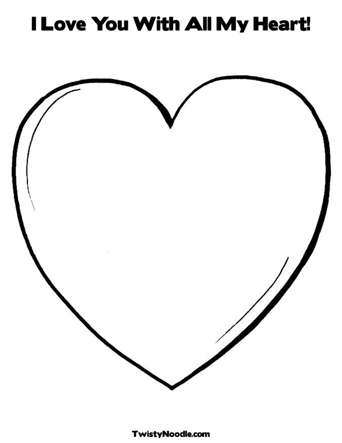 Coloriage Deux cœurs unis dans une composition harmonieuse - Amour coeur à imprimer