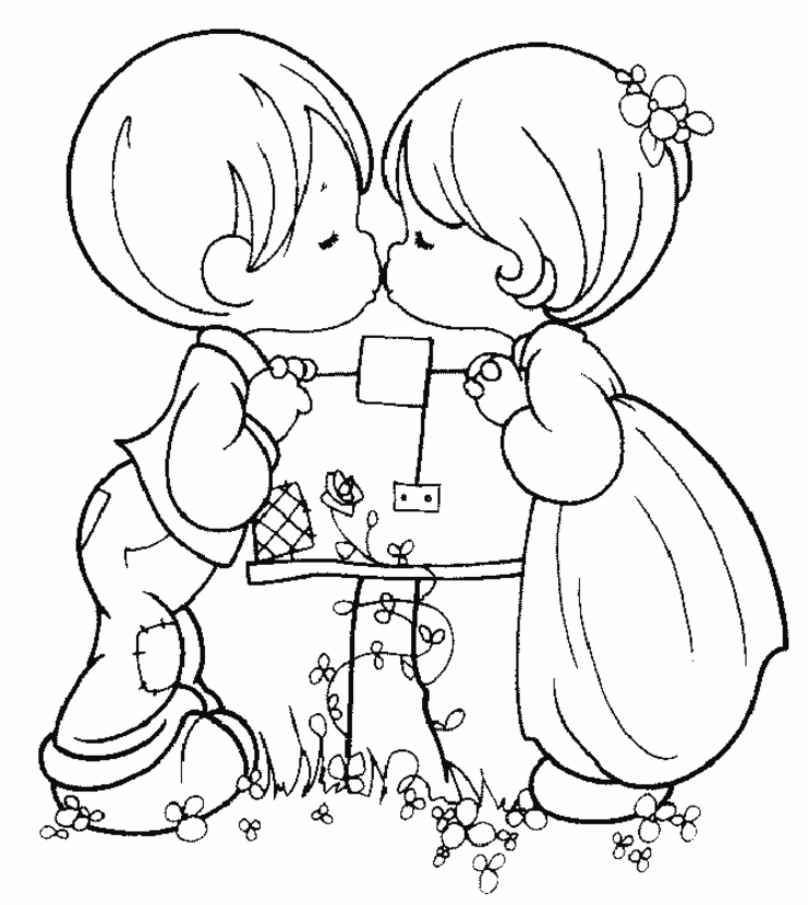 Coloriage Dessin Amour 9 - Amour coeur à imprimer