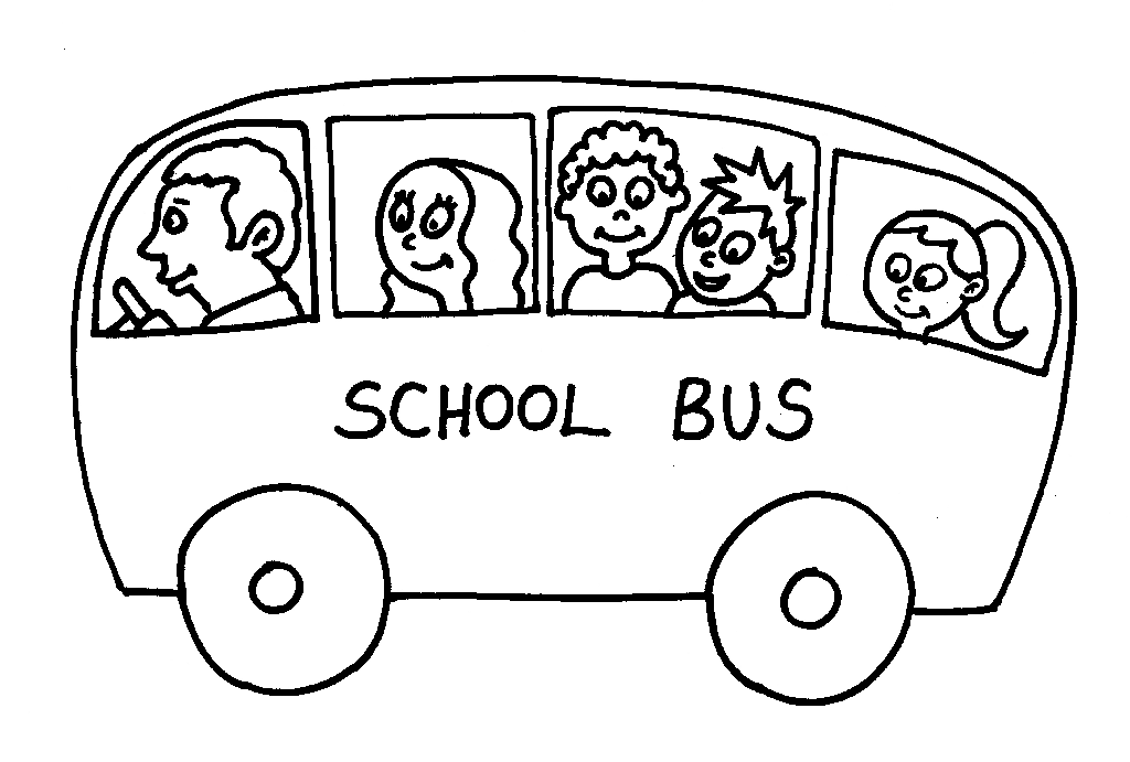 Coloriage Bus scolaire jaune avec enfants - Enfants à imprimer