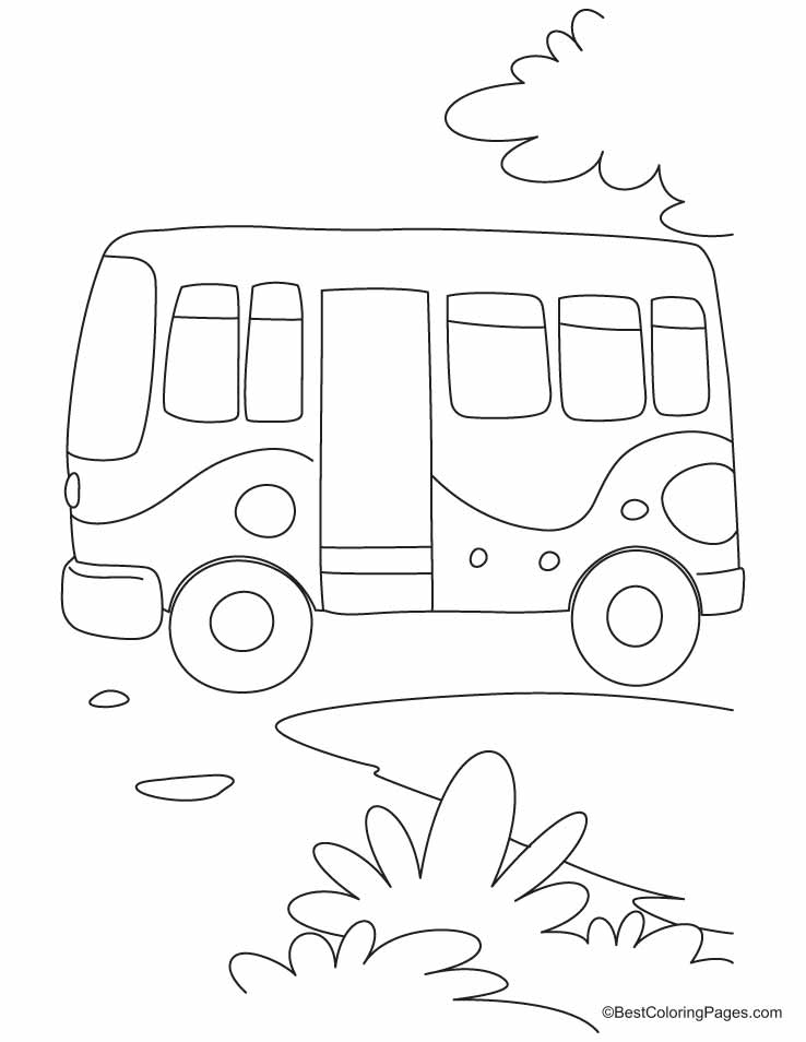 Coloriage Bus touristique à deux étages - Enfants à imprimer